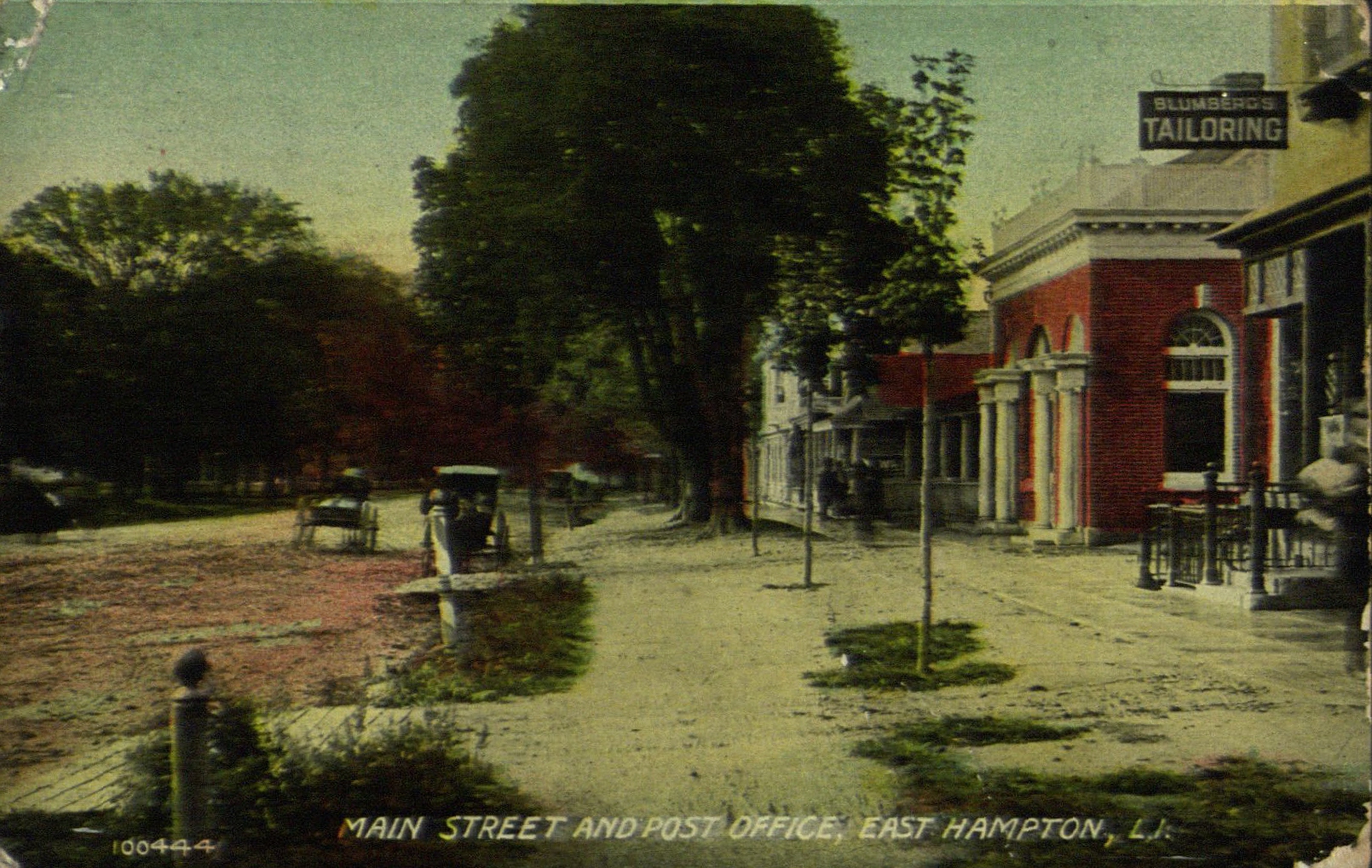 Post Office, Main Street, East Hampton, L.I. postcard image