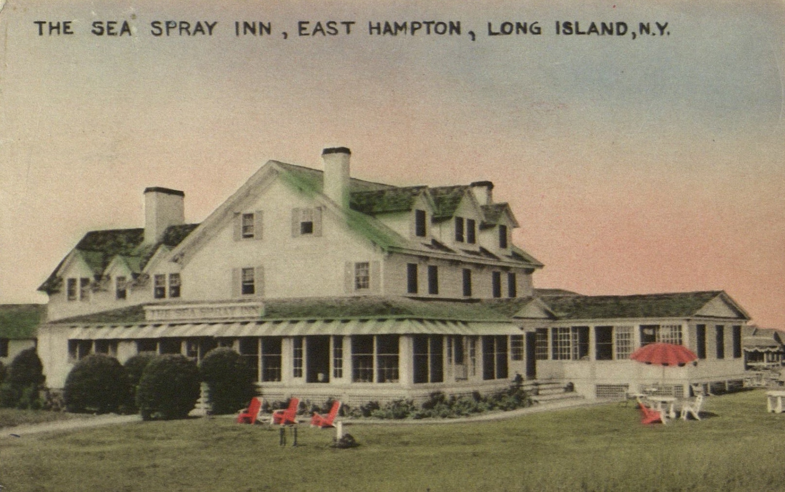 The Sea Spray Inn, East Hampton, L.I. postcard image