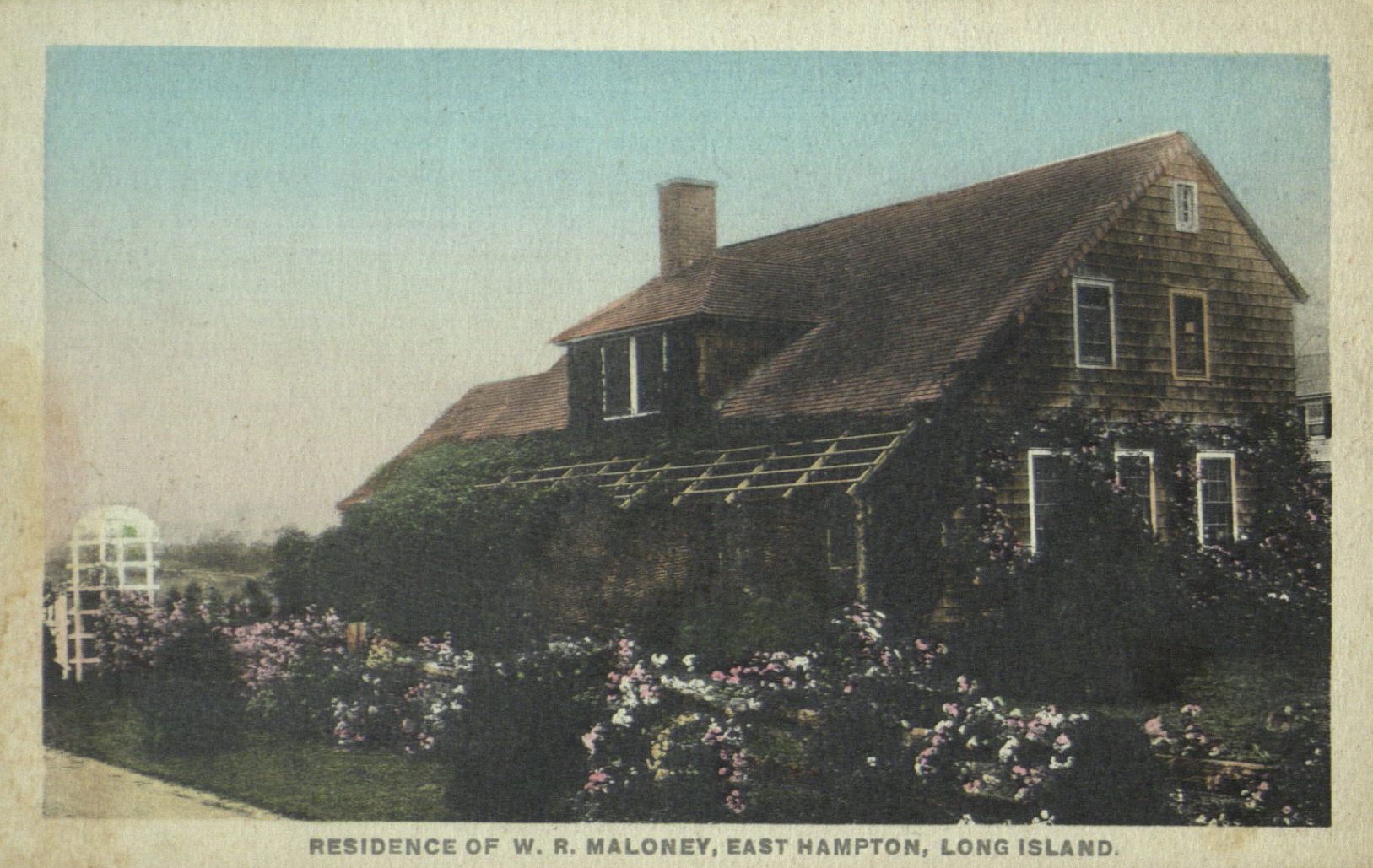 W. R. Maloney Residence, East Hampton, L.I. postcard image
