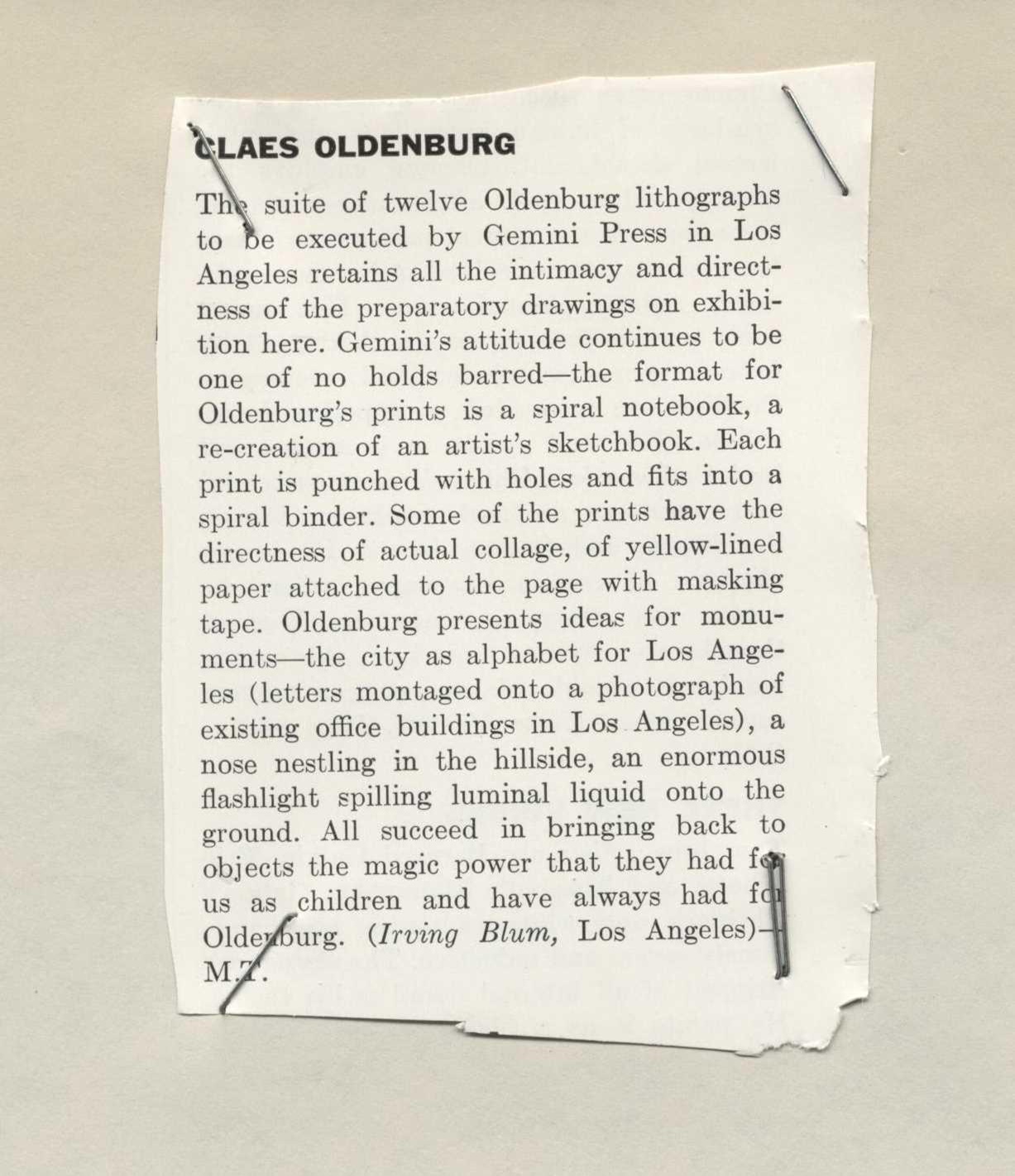 Claes Oldenburg